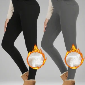 Women's high-waisted fleece yoga pants